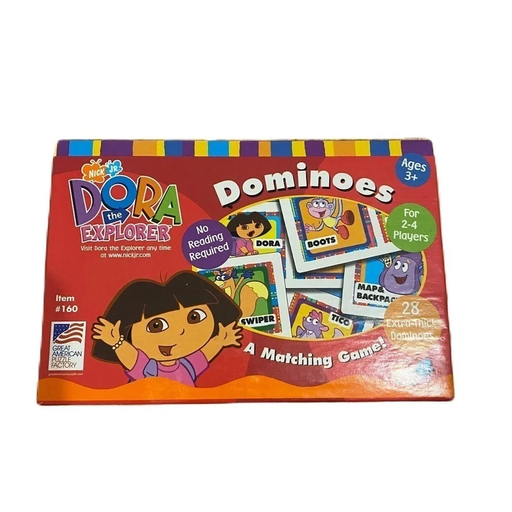 Dominoes Child Dora the Explorer Matching Game #160 Nick Jr. Vintage 2001